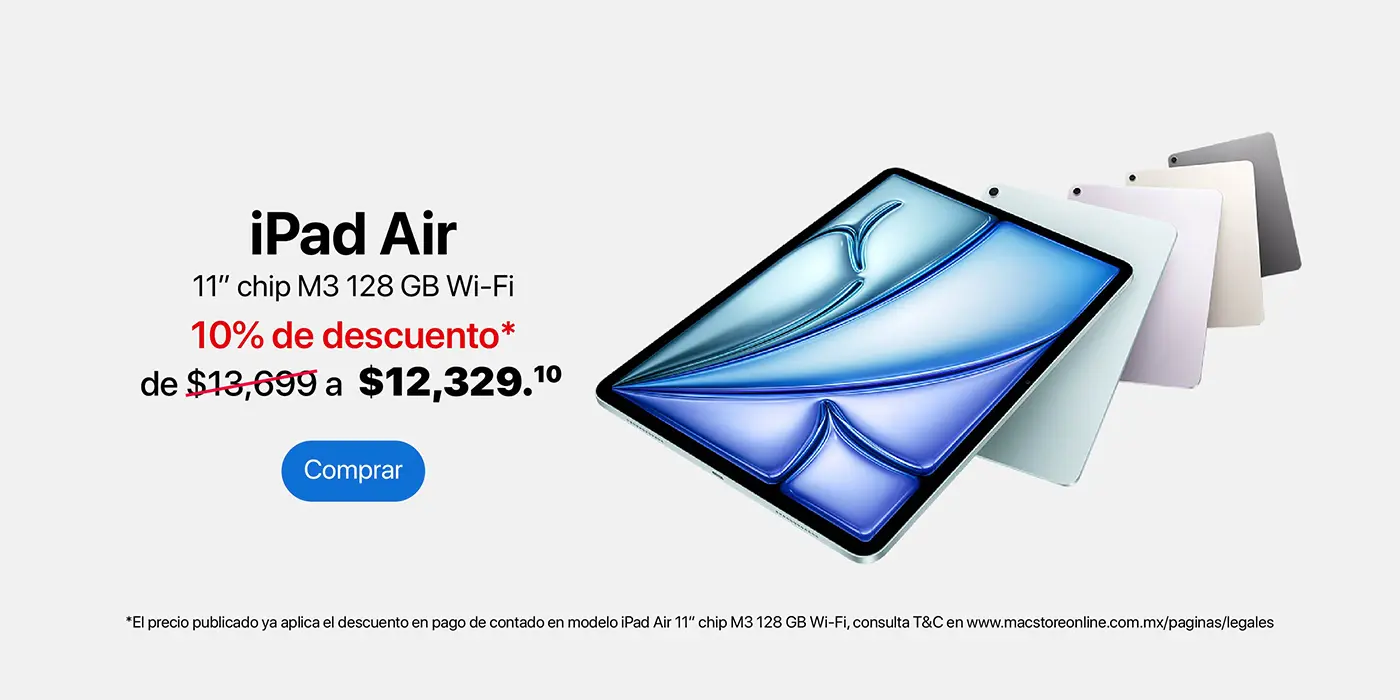 iPad Air M3 desc. 19-21mzo