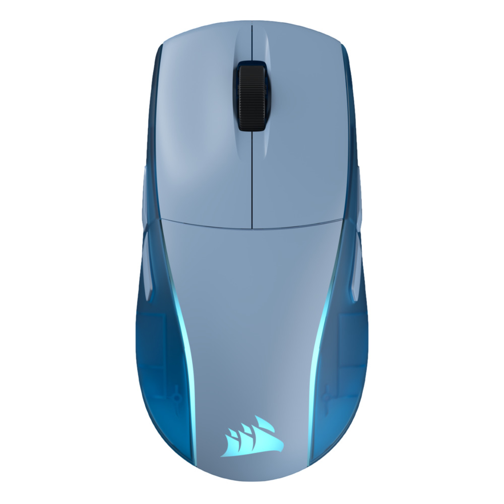 mouse inalambrico corsair m75 ch-931d01g-na optico azul glacial       