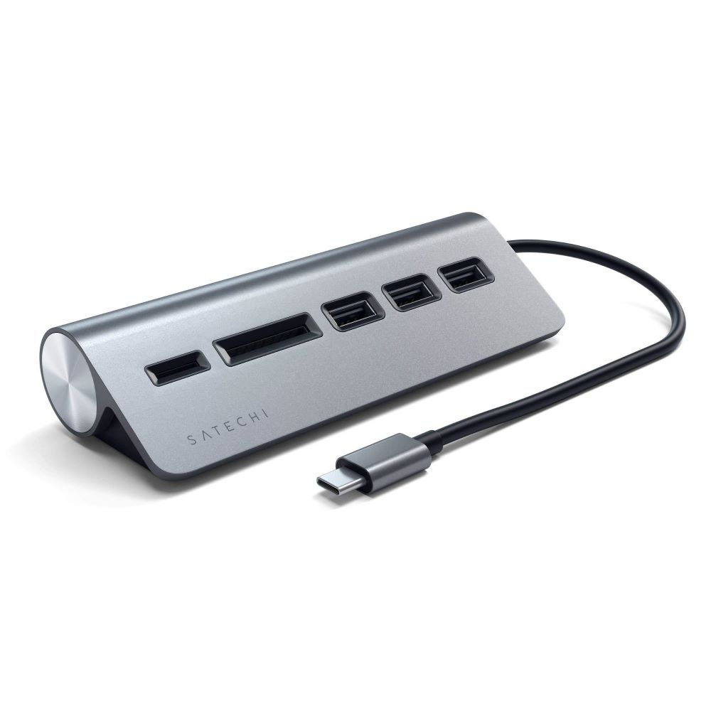 Compra Adaptador Satechi ST-TCHCRM USB-C a SD 5 en 1 Gris