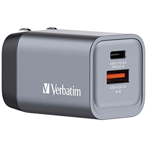 Compra Cargador Verbatim VB32200 35W 1 Puerto USB-C 1 Puerto USB-A