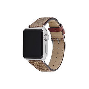 Compra Correa Coach 14700060 Apple Watch 42-41-40 mm Piel Marron