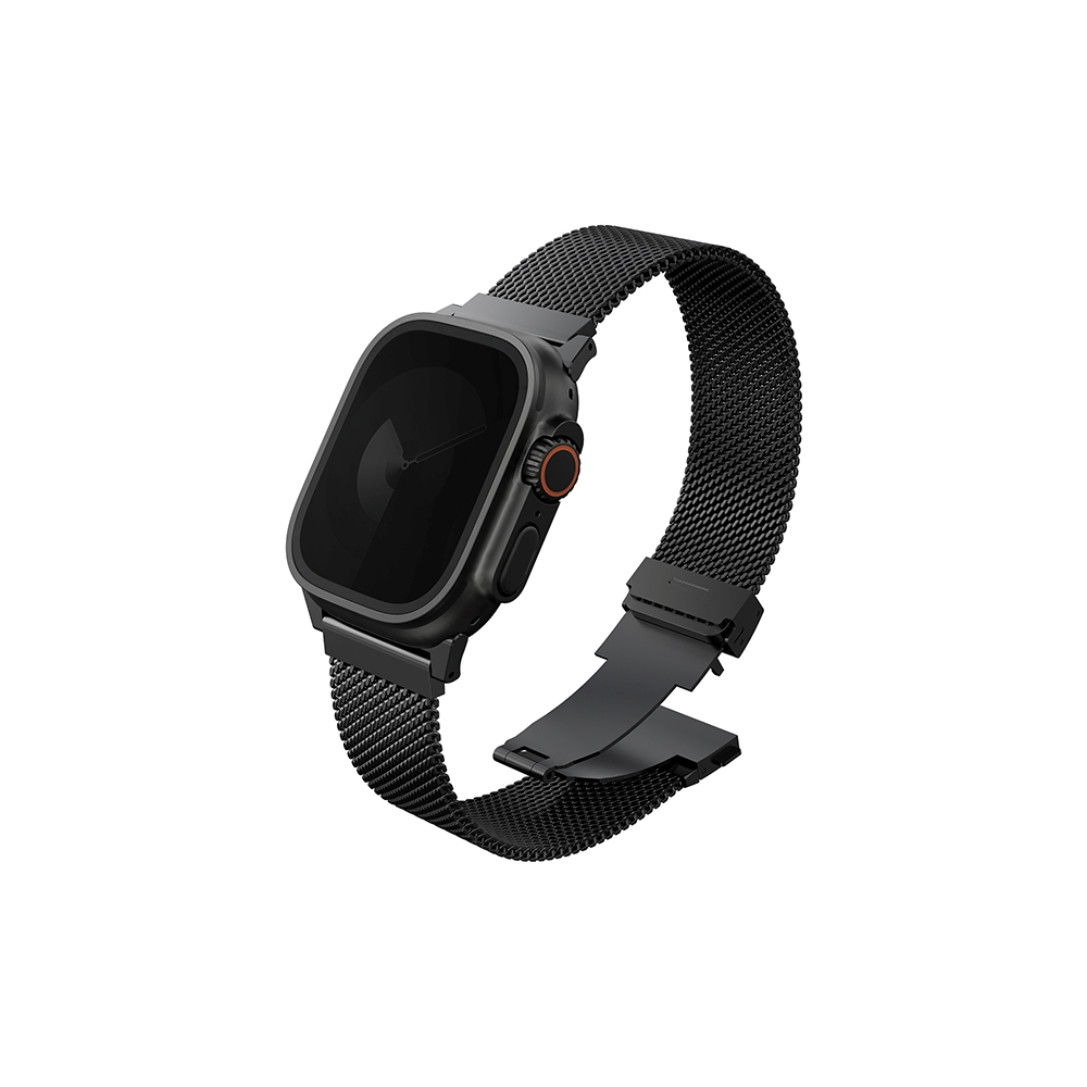 correa uniq dante pro milanesa apple watch 46/45/44/49mm negro grafito
