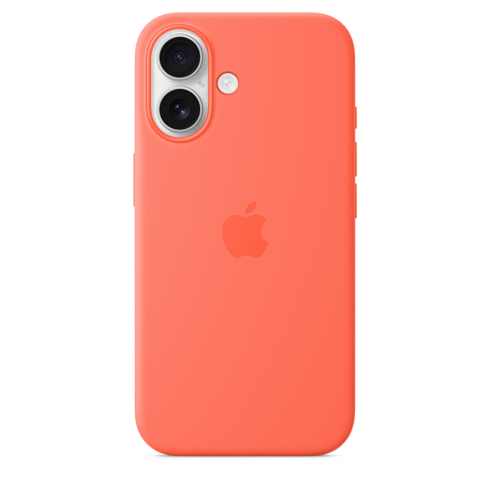 funda apple iphone 16 silicon mandarina                               