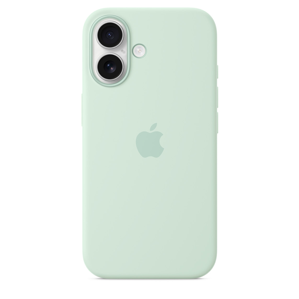 Compra Funda Apple iPhone 16 Silicon Aguamarina