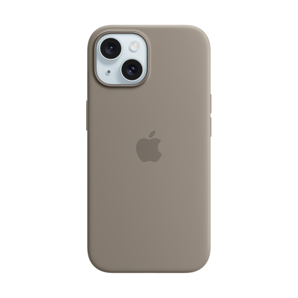 Compra Funda Apple iPhone 15 Plus MagSafe Silicon Arcilla