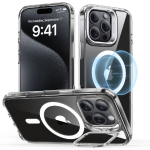 Compra Funda ESR Classic Hybrid Stand iPhone 16 Pro Magsafe Transparente