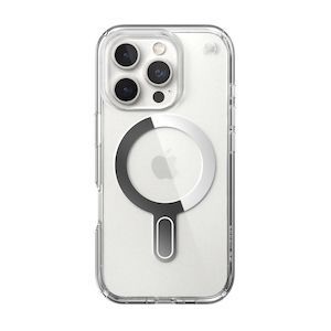 Compra Funda Speck Presidio Perfect Clear +Cl iPhone 16 Pro Magsafe Plata