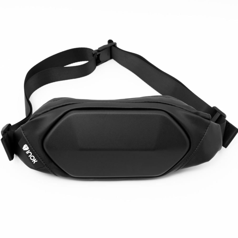 backpack bandolera inok m-10 crossbody 500 ml negro                   