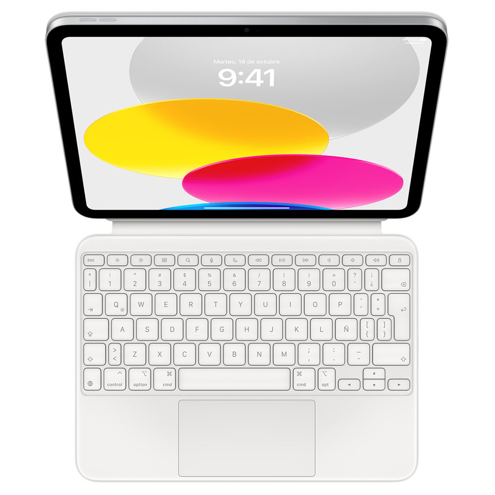 Compra Magic Keyboard Folio Apple MQDP3LA/A iPad (A16) 10aG Blanco Esp Lat