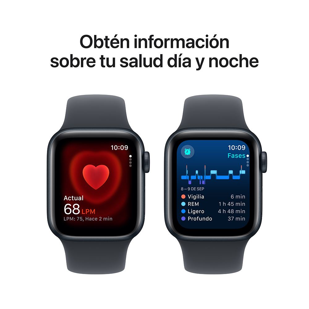Apple watch se 2da gen aluminio medianoche gps 40 mm deportiva medianoche