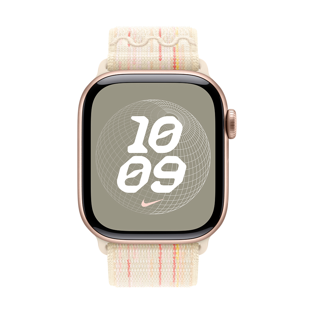Correa Apple Loop Deportiva Nike Blanco Estelar Rosa Caja De 42 mm