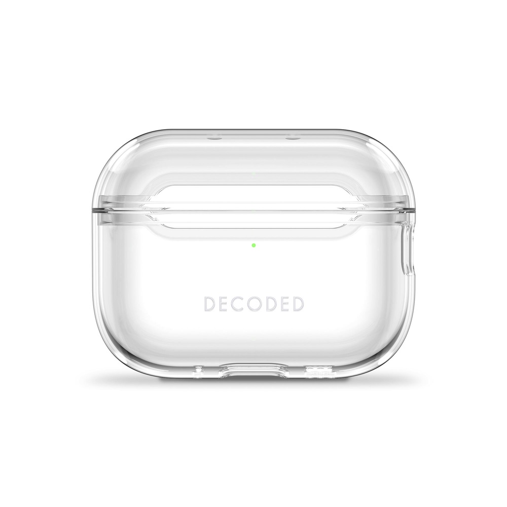 funda decoded airpods pro generación 3 silicon transparente           