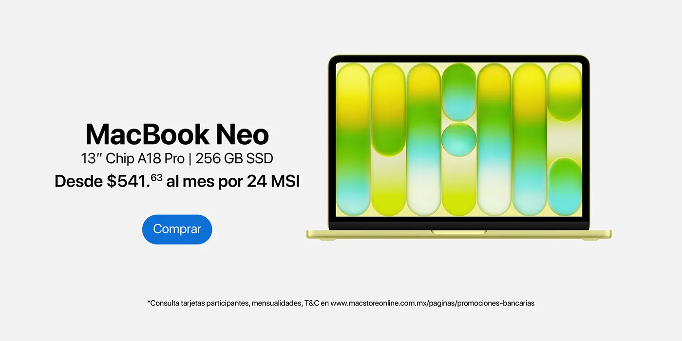 MacBook Neo 11-16 mayo