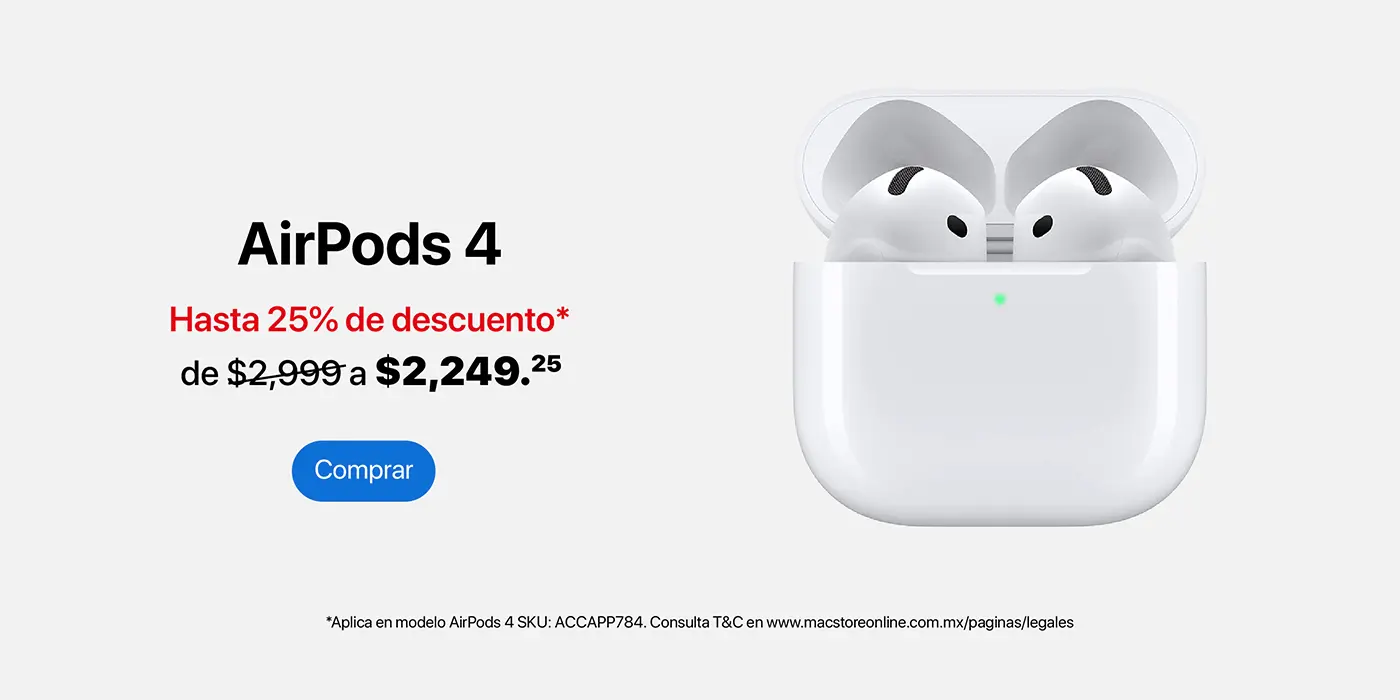 AirPods 4 11-16mayo